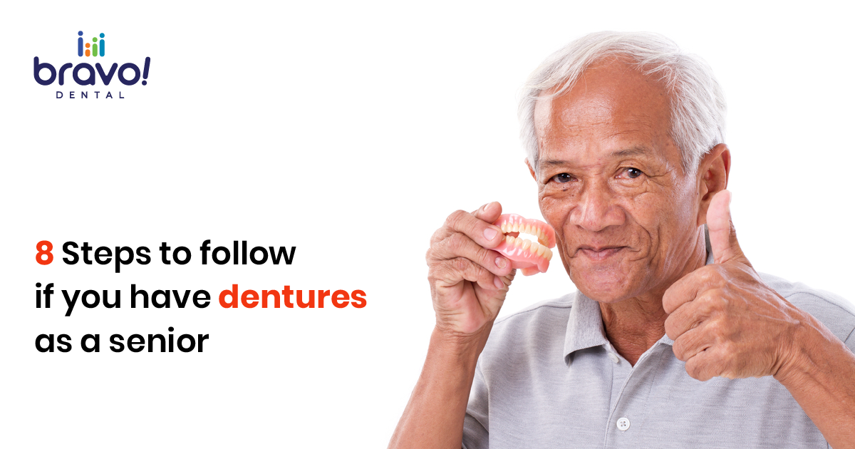 8 Steps to follow if you have dentures as a senior