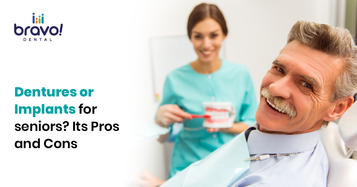 Dentures or Implants for seniors? Its Pros and Cons